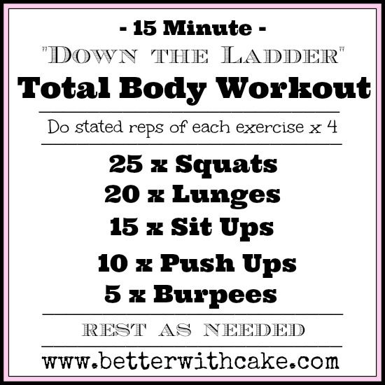 the total body workout for women is shown in black and white, with pink trimmings