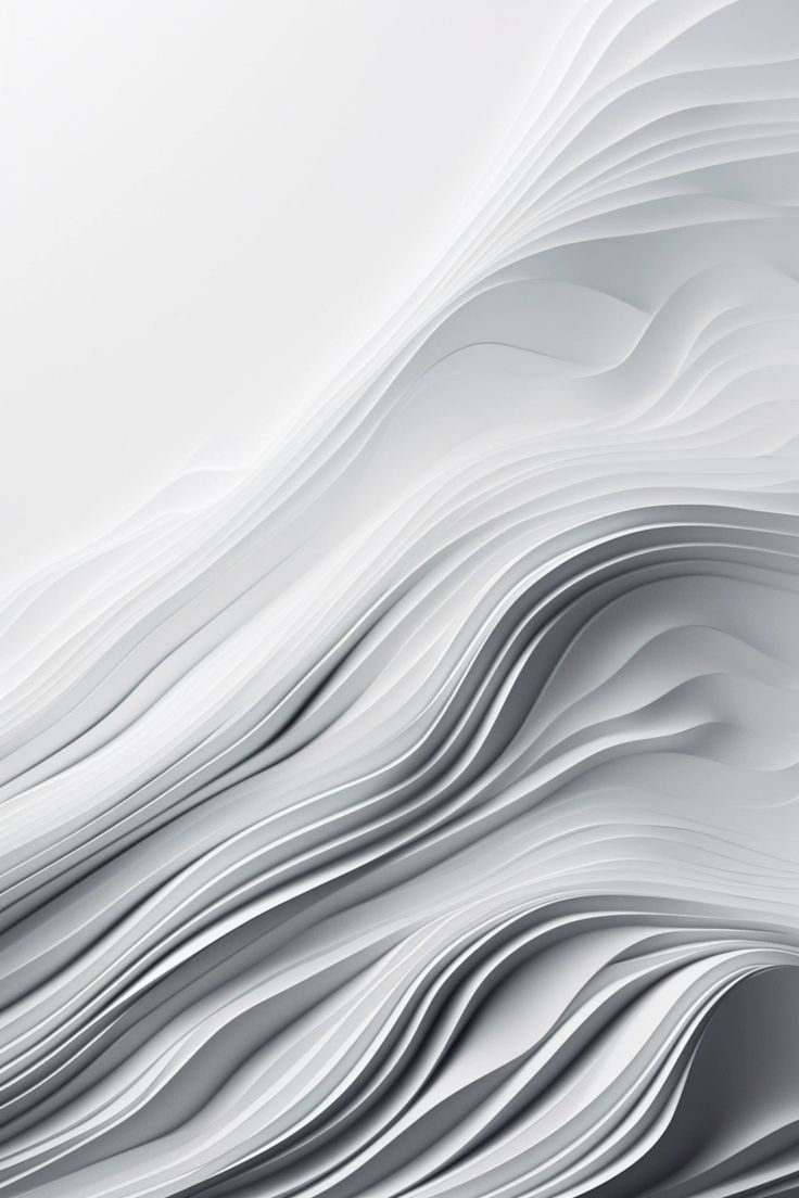 an abstract white background with wavy lines