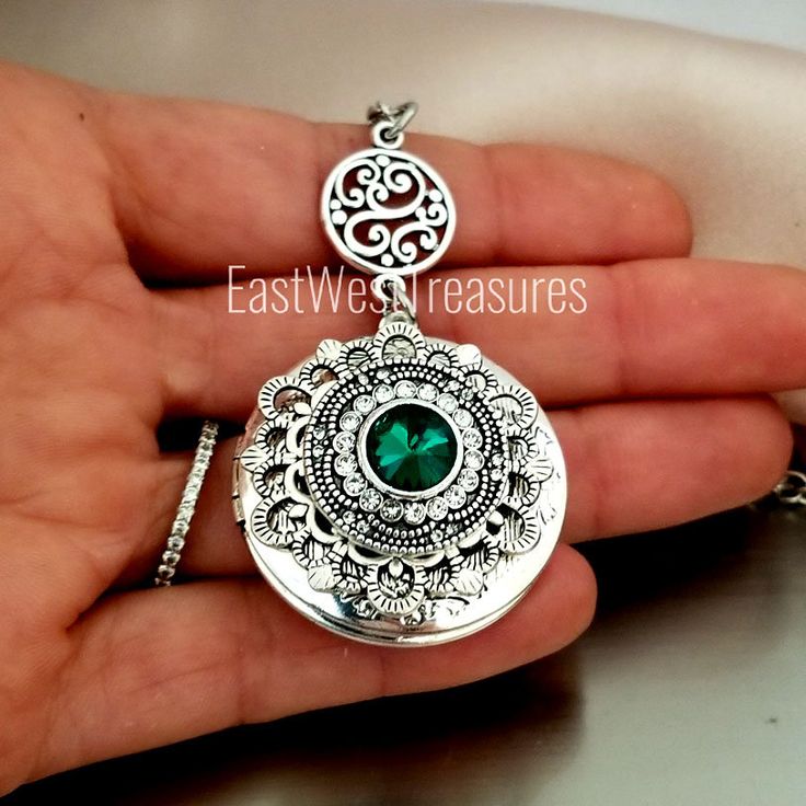 -All Handmade, there will be buffed and brushed metal marks in the back of each locket as it is hand sanded, please refer to image shown. -Lockets are 33mm in size -You can personalize this charm by adding birthstone or Alphabet , please look at these links: www.etsy.com/listing/697676053 www.etsy.com/listing/561618749 -Locket Options: 1. LOCKET AS IS -You will get the Locket necklace and you insert your own image or message 2.LOCKET+MESSAGE -Message is on a laminated paper inserted in the locke Green Medallion Jewelry For Anniversary, Green Locket Jewelry For Gift, Green Locket Necklace With Round Pendant, Green Locket Jewelry For Wedding, Green Locket Jewelry, Green Round Locket Jewelry, Green Locket Wedding Jewelry, Green Round Pendant Jewelry For Keepsake, Green Round Pendant Jewelry Keepsake