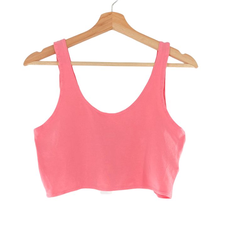 Topshop Pink Crop Top Scoop Cotton Lycra Stretchy Summer Scoop Neck Crop Top For Vacation, Vacation Scoop Neck Seamless Tops, Summer Vacation Scoop Neck Crop Top, Seamless Scoop Neck Tops For Vacation, Seamless Pink Summer Top, Pink Summer Tank Crop Top, Summer Pink Tank Crop Top, Pink Tank Crop Top For Beach, Pink Scoop Neck Crop Top For Summer