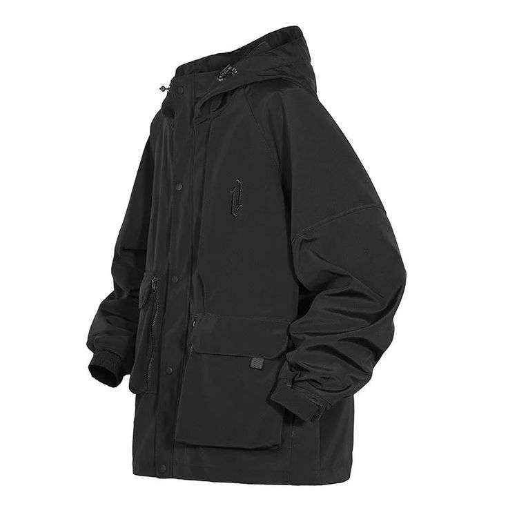 42998774825116|42998774857884|42998774890652 Black Techwear Outerwear For Urban Adventures, Black Techwear For Urban Adventures, Black Utility Jacket For Winter Urban Adventures, Winter Techwear Utility Jacket With Adjustable Hood, Black Utility Jacket For Urban Adventures In Winter, Black Winter Utility Jacket For Urban Adventures, Black Hooded Jacket With Pockets, Oversized Techwear Track Jacket For Winter, Techwear Outerwear With Cargo Pockets For Streetwear