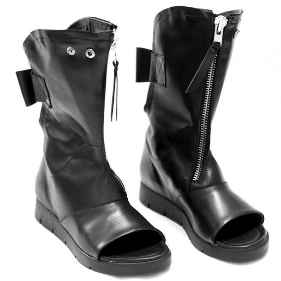 Hey, I found this really awesome Etsy listing at https://www.etsy.com/listing/684572998/black-genuine-leather-summer-bootswomen Punk Style High Ankle Leather Wedge Boots, Punk High Ankle Leather Wedge Boots, Leather High Ankle Punk Wedge Boots, Trendy Leather Wedge Boots For Streetwear, Edgy High Ankle Leather Wedge Boots, Edgy Leather Wedge Boots For Streetwear, Black Leather Wedge Boots For Streetwear, Edgy Leather High-top Wedge Boots, Black Leather Punk Wedge Boots