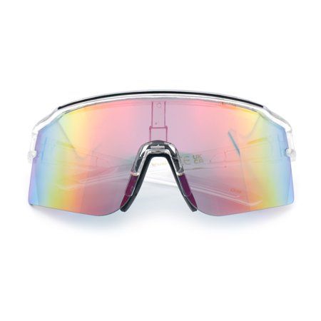 These large shield sport sunglasses with a plastic frame and 80s paint splatter design are a great choice for men who want to look stylish and protect their eyes from the sun. The large, wraparound shield provides excellent coverage from the sun's harmful UV rays, and the mirrored lenses reduce glare for even more eye protection. The sunglasses are made from durable materials and are built to last, and they have a comfortable fit that will keep you feeling good all day long. They are made with c Viper Sunglasses, Baseball Sunglasses, Orange Mirror, Color Mirror, Plastic Sunglasses, Sport Sunglasses, Sports Sunglasses, Oversized Sunglasses, Eye Protection