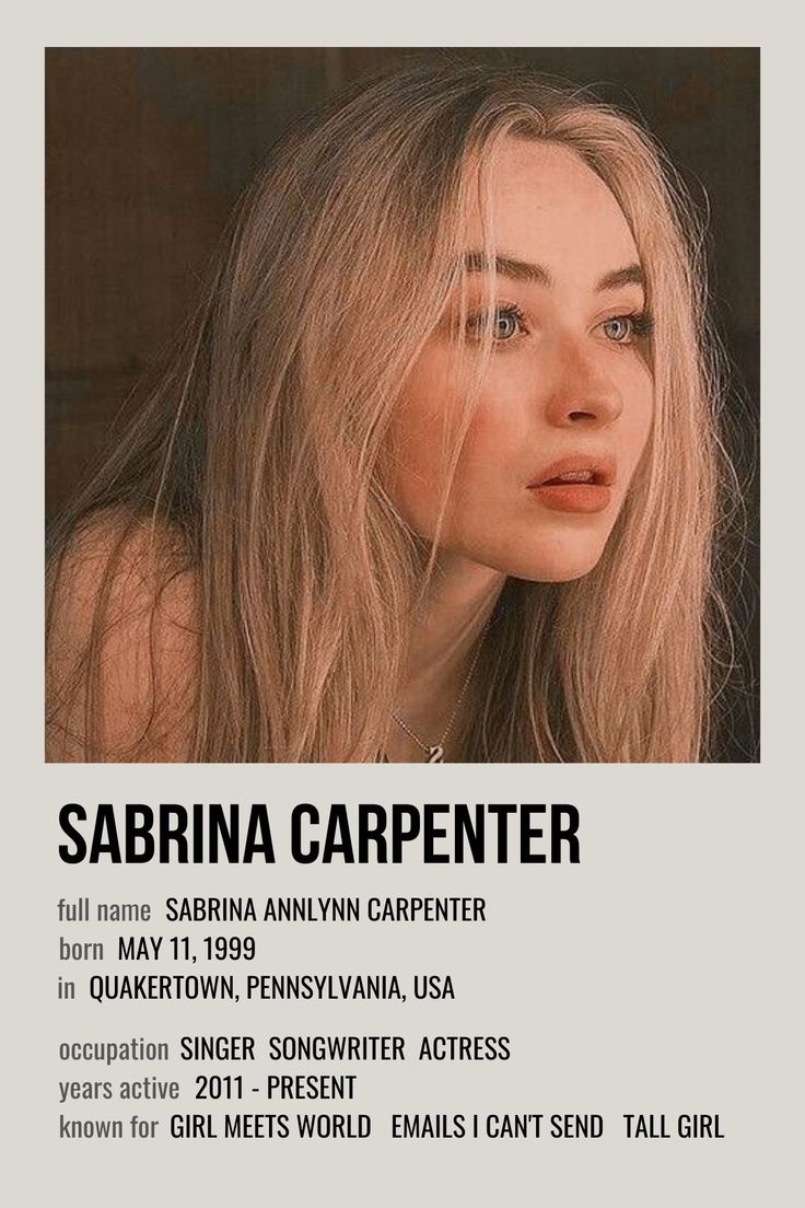 the poster for sabrina carpenter's concert