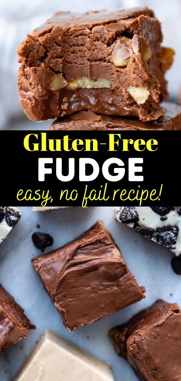 gluten free fudge is an easy no - fail dessert that's ready to be eaten