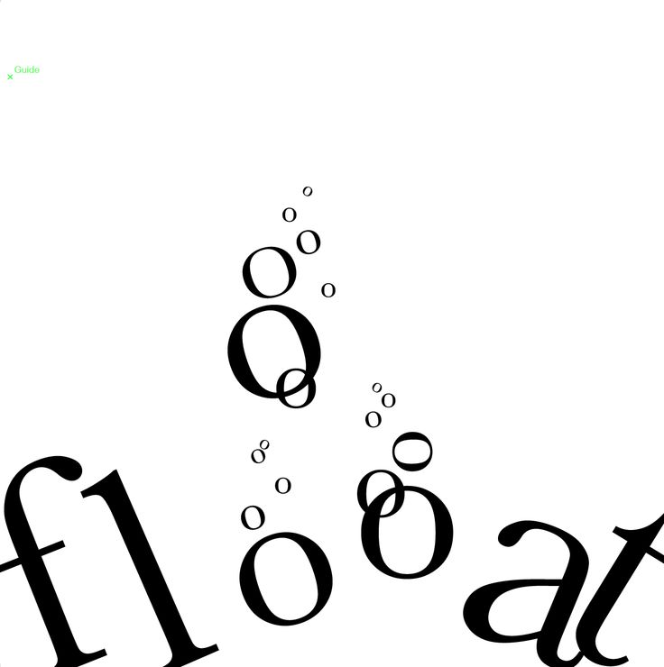 the word float is written in black ink on a white background with bubbles coming out of it