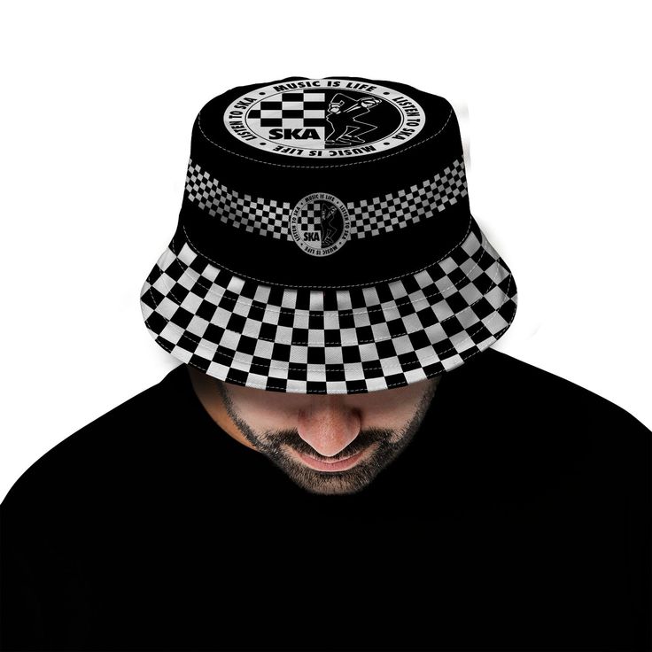 Protect your head whilst staying on-trend with the Classic Bucket Hat. Crafted from a heavyweight Canvas polyester, featuring a stretch knitted eyelet lining. These hats are perfect for all ages to give you that summer vibe, a great addition to any summer wardrobe. Whether you're at footy, a festival, concert or simply chilling with your buddies, the bucket hat guarantees to compliment your style perfectly. Offering a wide range of colourful and unique designs, in a range of sizes. (Please refer Lightweight Cap For Streetwear, Brimmed Streetwear Hats For Summer, Retro Black Adjustable Bucket Hat, Brimmed Hats For Summer Streetwear, Retro Adjustable Black Bucket Hat, Summer Streetwear Brimmed Hats, Summer Brimmed Streetwear Hats, Casual Black Brimmed Fitted Hat, Black Casual Brimmed Fitted Hat