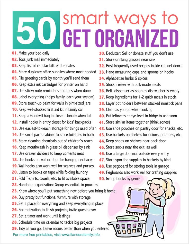 the 50 smart ways to get organized