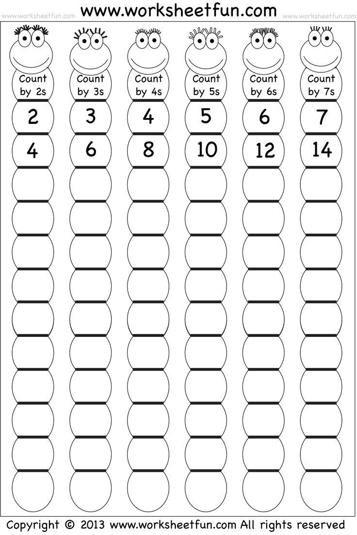 printable worksheet for numbers and counting