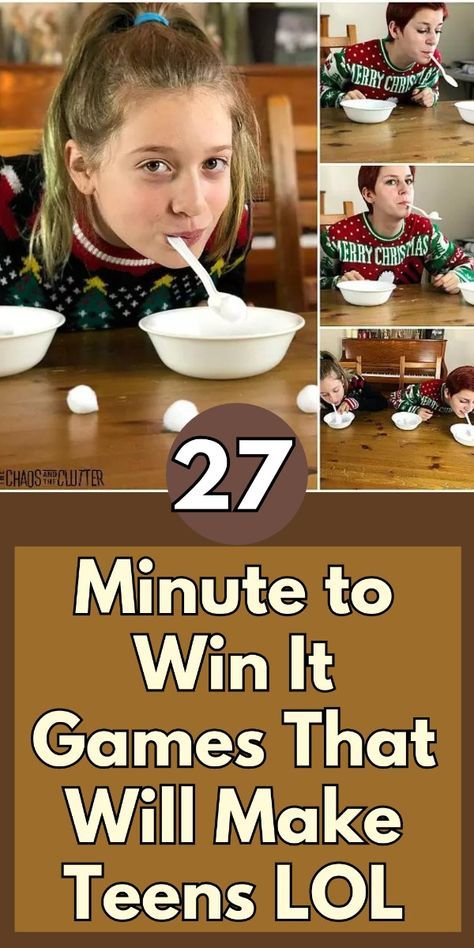 the cover of 27 minute to win it games that will make teens lol