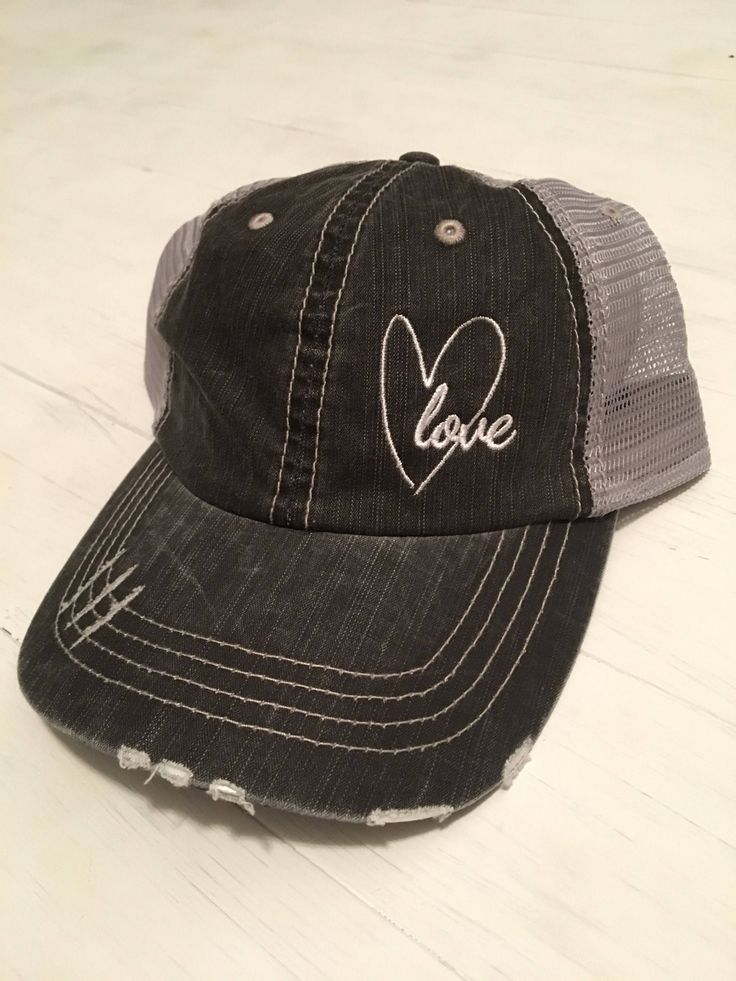 Custom Embroidered Hats, Hats Baseball Caps, Beach Heart, Hats Baseball, Distressed Hat, Herringbone Fabric, Different Hats, Women Hats, Hats Women