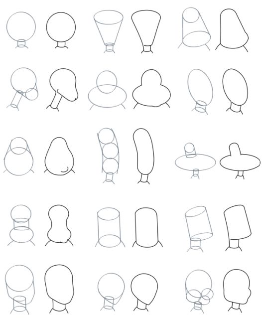 how to draw different shapes and sizes of hats