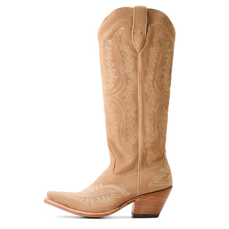 Gorgeous stitching, premium leather, and the knee height make our best-selling Casanova boot a showstopper wherever it goes. With the comfort you need for long nights boogying at country concerts and twirling on the dance floor, it'll turn heads whether you've paired it with cutoffs or your favorite summer dress. Casanova Western Boot | Product Features : 0 : ATS® technology provides ergonomic support on uneven terrain, 1 : Vegetable-tanned leather sole, 2 : Resoleable Goodyear leather welt cons Fitted Western Suede Knee-high Boots, Western Knee-high Boots With Suede Lining For Fall, Western Leather Knee-high Boots For Ranch, Leather Western Knee-high Boots For Ranch, Wide Calf Suede Boots With Snip Toe, Snip Toe Knee-high Boots For Ranch In Winter, Winter Ranch Knee-high Snip Toe Boots, Winter Ranch Knee-high Boots With Snip Toe, Leather Knee-high Boots For Ranch