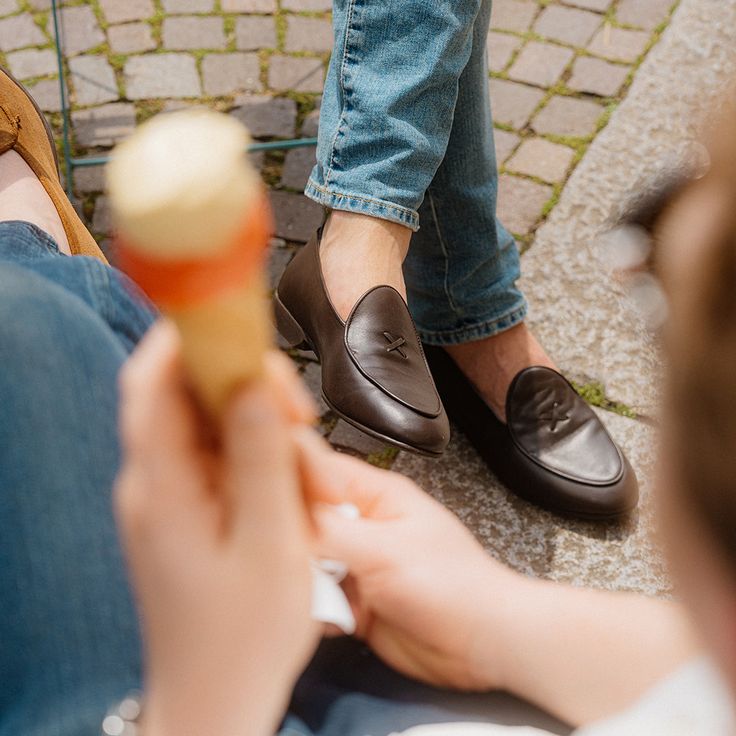 A classic design with a modern perspective. Meet the Milano Loafer – our best-selling silhouette that gives a modern perspective to a classically cool design. Inspired by the refined looks found in one of the world’s most well-dressed cities, the Milano is handcrafted by our family of artisans throughout Italy. The uppers are constructed from soft high-grade Italian Leathers that are complemented with the hand-stitched quality detailing that Del Toro has become known for. A custom rubber sole ad Tuxedo Shoes, Velvet Bow Tie, Black Velvet Bow, Leather Suspenders, Formal Accessories, Velvet Slippers, Wedding Dress Shoes, Loafer Sneakers, Perfect Shoes