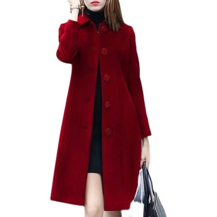 Luxury Women Faux Woolen Trench Coat Long Jacket Winter Outwear Overcoat Parka Item description Brand Unbranded Department Women Outer Shell Material Cotton Blend Size 3XL Size Type Regular Style Double-faced cashmere coat Type Coat Season Winter Accents Button Character Modern Closure Buckle Fabric Type Microfiber Features Collared Insulation Material Synthetic Jacket/Coat Length Mid-Length Lining Material Polyester Occasion Casual Pattern Solid Theme Modern   Shipment Payment Return & Warranty Red Coats, Winter Cloak, Trench Coats Women Long, Warm Winter Jackets, Winter Outwear, Wool Coat Women, Soft Cardigan, Long Trench Coat, Types Of Jackets