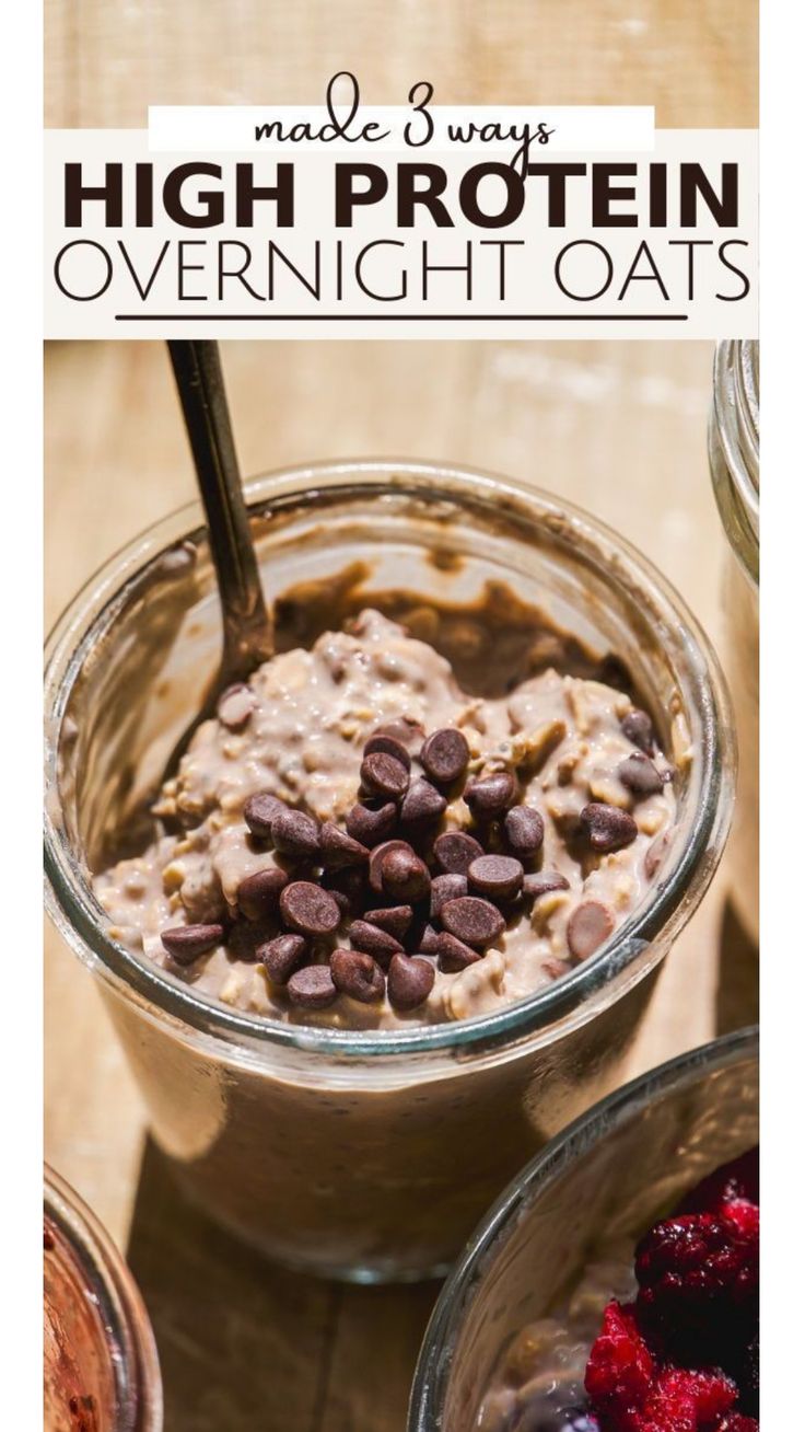 overnight oats Best Overnight Oats Recipe Protein, Overnight Oats Low Calorie High Protein, Nut Free Overnight Oats, Blended Overnight Oats Healthy, Anti Inflammation Overnight Oats, Overnight Protein Oats Recipe, Mush Overnight Oats Copycat, Healthy Overnight Oats Protein, Oats Overnight Copycat Recipe