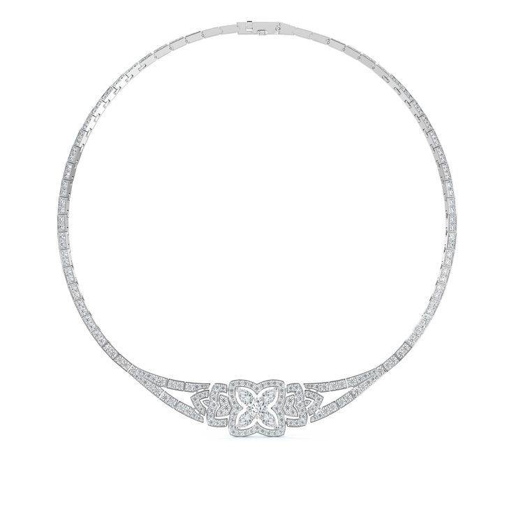 Luxury Diamond Cut Necklace For Evening, Luxury Bridal Necklace In Platinum With Single Cut Diamonds, Luxury Platinum Bridal Necklace With Single Cut Diamonds, Fine Jewelry Platinum Necklaces For Evening, Evening Fine Jewelry Platinum Necklaces, Evening Platinum Fine Jewelry Necklaces, Luxury Round Platinum Bridal Necklace, Luxury Platinum Bridal Necklace For Formal Occasions, Luxury Round Bridal Necklace For Evening