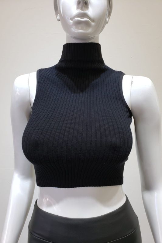 STYLED BY ALX COUTURE MIAMI BOUTIQUE Black Ribbed Seamless Mock Neck Crop Top Mock Neck Top Outfit, Turtle Neck Outfits, Black Turtle Neck, Mock Neck Crop Top, Park Design, Turtle Neck Crop Top, High Neck Crop Top, Outfit Inspo Casual, Lazy Day Outfits