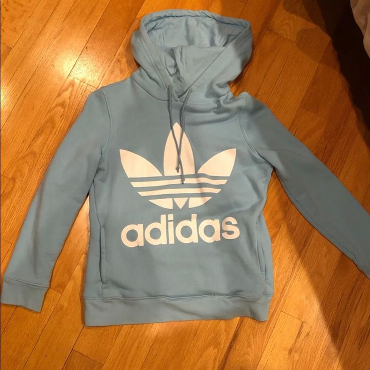 Never Worn Hoodie. Size Small Casual Light Blue Hoodie With Letter Print, Nike Hoodie With Ribbed Cuffs For Spring, Trendy Blue Fleece Sweatshirt, Nike Blue Hoodie With Adjustable Hood, Nike Sporty Hoodie For Spring, Nike Sporty Spring Hoodie, Light Blue Sweatshirt For Spring Streetwear, Nike Spring Sweatshirt With Drawstring Hood, Nike Crew Neck Hoodie For Spring