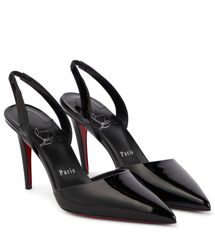 Louboutin Online, Black Peep Toe Heels, Mesh Heels, Louboutin Heels, Christian Louboutin Heels, Studded Heels, Metallic Sandals, Patent Leather Heels, Slingback Heel