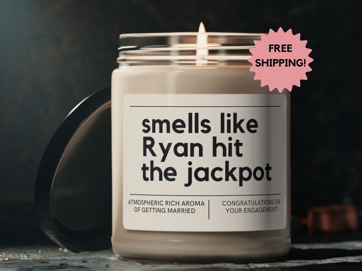 a candle that says smells like ryan hit the jackpot