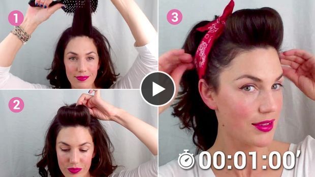 Cette saison, la mode rétro est à l'honneur : le look des Pin Ups des années 50 fait son grand retour pour le plus... Maquillage Pin Up, Stile Pin Up, Cabelo Pin Up, Pin Up Looks, Victory Rolls, Retro Makeup, Rockabilly Hair, Pin Up Hair, Rockabilly Pin Up