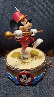 a mickey mouse figurine on top of a drum