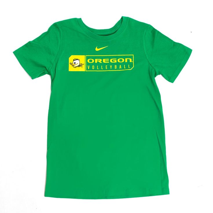 Oregon Ducks Nike Volleyball Puddles Logo Youth T-Shirt. Save Money By Bundling With Other Items In My Store. Try And Ship 6 Days A Week Via Priority Mail! Nike Volleyball, Oregon Ducks, Nike Green, Kids Nike, Nike Shirts, Christmas List, Ducks, Green Yellow, Priority Mail