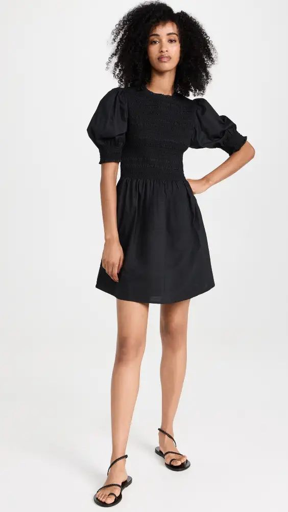 Hill House Home The Vivi Nap Dress | Shopbop Hill House Nap Dress, Hill House Home, Nap Dress, Hill House, House On A Hill, China Fashion, Healthcare Professionals, Puff Sleeves, Round Neckline