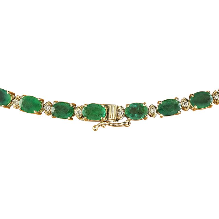 Stamped: 14KTotal Necklace Weight: 36 GramsNecklace Length: 18 InchesCenter Emerald Weight: 6.61 Carat (14.60x11.10 Millimeters)Side Emerald Weight 40.10 Carat (7.00x5.00 Millimeters)Diamond Weight: 5.06 Carat (F-G Color, VS2-SI1 Clarity) Face Measures: 27.35x25.90 MillimetersSKU: [600865] Formal Emerald Necklace With Brilliant Cut, Classic Formal Emerald Necklace With Hallmark, Classic Formal Emerald Necklace Hallmarked, Classic Formal Hallmarked Emerald Necklace, Classic Formal Emerald Necklace, Classic Hallmarked Emerald Necklace With Diamonds, Classic Hallmarked Emerald And Diamond Necklace, Classic Emerald And Diamond Necklace, Classic Hallmarked Diamond Emerald Necklace