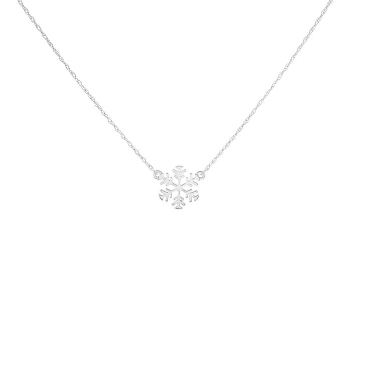 "This Dainty Snowflake Necklace is the perfect Winter Holiday Gift! Necklace will be handcrafted from either 14K Solid White or Yellow Gold. Perfect winter necklace for women of all ages. Makes a great gift for Christmas! Metal - 14K Solid White or Yellow Gold Pedant Size - 10mm in Diameter Chain Style - Cable Chain Length - 16\" - 18\" Adjustable Clasp - Lobster Production - Please allow up to 2 weeks for production Shipping options available at checkout Customer Service is our top priority. If Elegant Snowflake Jewelry For Festive Occasion, Silver Snowflake Necklace For Holiday, Festive Silver Snowflake Jewelry, Elegant Christmas Necklace For Festive Occasions, Elegant Necklaces For Christmas Festive Occasions, Elegant Necklaces For Christmas Festivities, Elegant Holiday Necklaces For Celebrations, White Round Christmas Necklaces, Elegant Christmas Snowflake Necklace