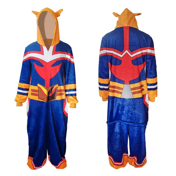 Mha All Might, All Might Cosplay, Cute Onesies, My Hero Academia Cosplay, Warm Pajamas, Anime Cosplay Costumes, All Might, Flannel Women, One Piece Pajamas