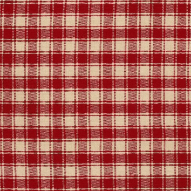 a red and white plaid fabric