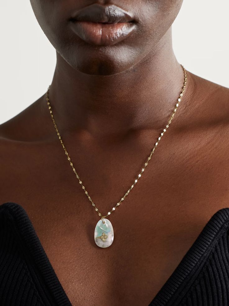 PASCALE MONVOISIN Gaia N°1 Collier 9-karat gold, moonstone and diamond necklace | NET-A-PORTER Fine Jewelry Drop Cabochon, Fine Jewelry With Cabochon Drop, Fine Jewelry Opal Cabochon Necklace, Yellow Gold Moonstone Pendant Necklace, Luxury Opal Necklace With 17 Jewels, Luxury Oval Opal Necklaces, Yellow Gold Cabochon Teardrop Pendant Necklace, Luxury Opal Pendant Necklace, Oval Moonstone Necklace In Yellow Gold