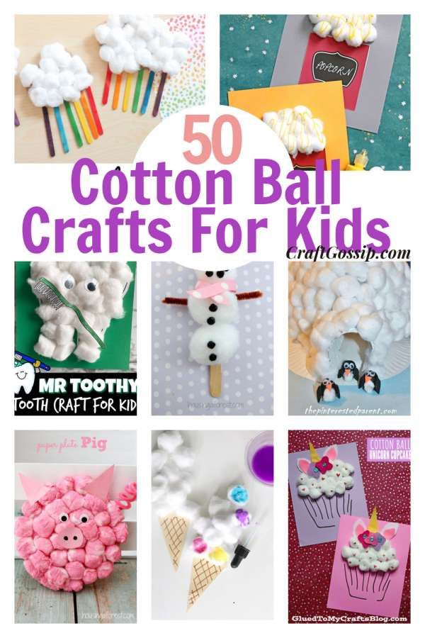 50 cotton ball crafts for kids that are fun and easy to do with the kids