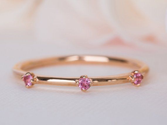 A pink wedding band, a beautiful pink Sapphire ring, unique crown pink Sapphire 14K/18K ring, an alternative wedding ring, pink Sapphire band.This aristocratic crown pink Sapphire ring is delicate and timeless. it is inspired by the French era and brings a classic yet unique look you will love and cherish for years to come.Our vintage floral collection is here to offer you a timeless piece, that your fiance will love and cherish for years to come. As it will allow her to relive your love every t Wedding Rings In Yellow Gold With Pink Sapphire, Yellow Gold Pink Sapphire Rings For Wedding, Wedding Stackable Rings In Yellow Gold With Pink Sapphire, Pink Sapphire Round Band Wedding Jewelry, Fine Jewelry Pink Sapphire Wedding Ring, Pink Sapphire Wedding Rings With Round Band, Pink Sapphire Fine Jewelry For Wedding, Rose Gold Pink Sapphire Jewelry For Wedding, Rose Gold Pink Sapphire Wedding Jewelry