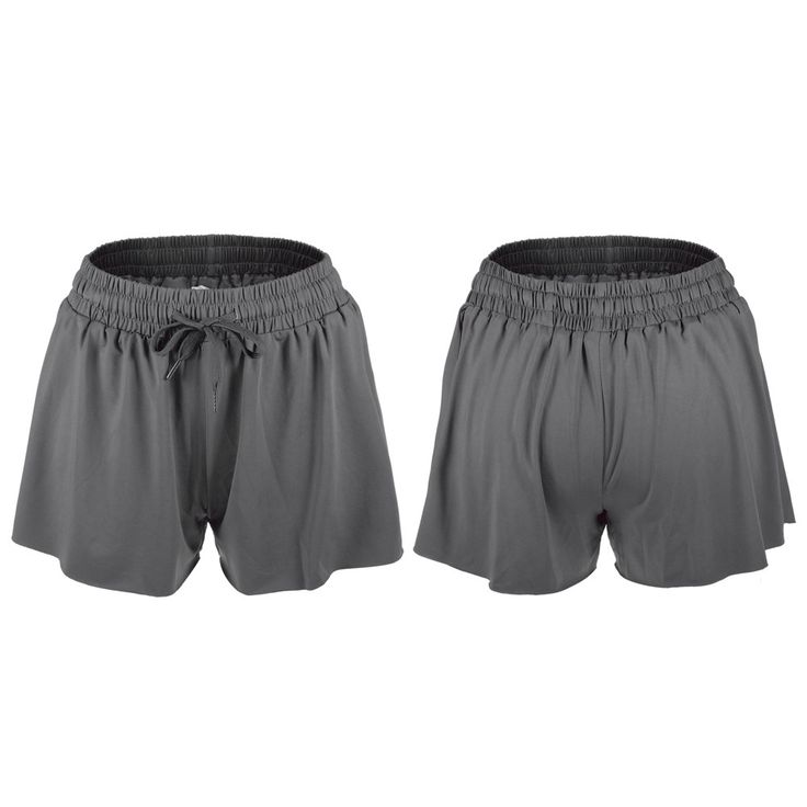 Elevate your workout wardrobe with the Unique Bargains Women's Flowy Running Shorts. Designed for both style and comfort, these high-waisted shorts in dark grey are a versatile addition to your activewear collection.

- **Size**: Large
- **Color**: Dark Grey
- **Material**: Chlorinated Fiber
- **Gender**: Female
- **Age Group**: Adult

These shorts feature a wide, elastic waistband that ensures a secure and comfortable fit, making them perfect for a range of activities from yoga to cycling. The Flowy Running Shorts, Female Features, Workout Wardrobe, Athletic Running, Shorts Casual, Yoga Gym, Grey Material, Gym Yoga, Intense Workout