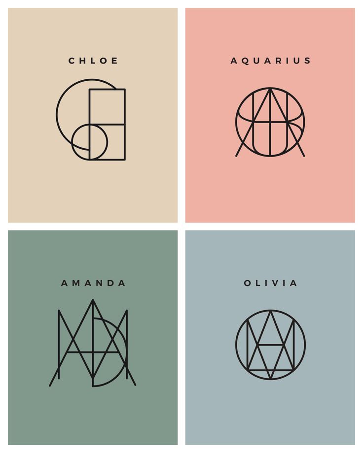 four different types of logos in black and white, with the words'choose aquarius '