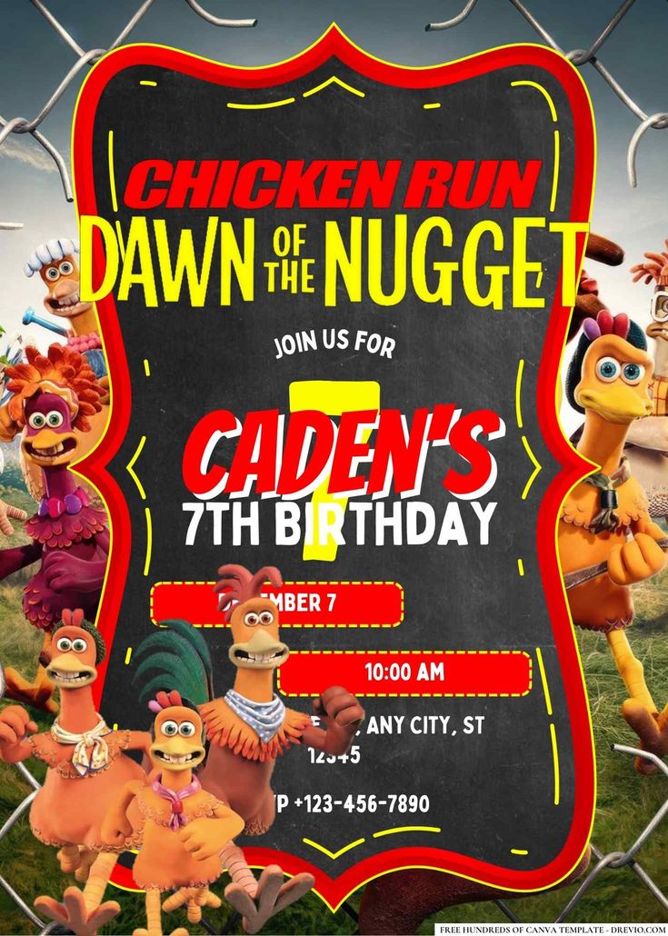 an image of a chicken run birthday party