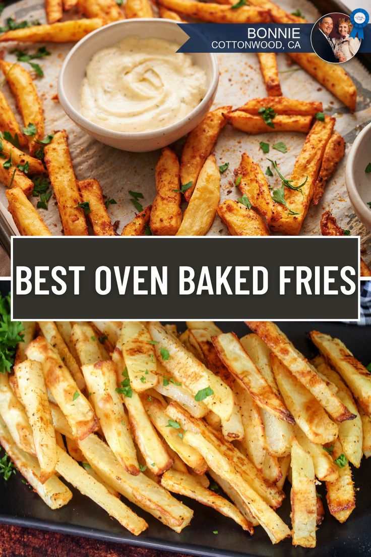 Best Oven Baked French Fries Recipe Homemade Fries In Oven, Crispy Baked French Fries, French Fry Recipe Baked, Fries Recipe Oven, Fried Fries, Oven Baked French Fries, Potato Fries Baked, Baked French Fries, Oven Baked Fries