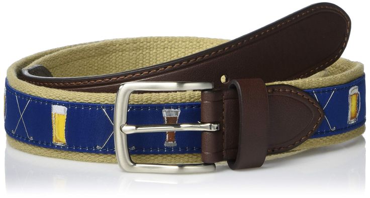 PRICES MAY VARY. Comfortable fit, genuine leather ends Easy adjustability, seven point end holes for better fit Imported, silver finish buckle Golf, casual Fun and fashionable Navy Ribbon, Nice Belts, Mens Belt, Branded Belts, Star Images, Belt Shop, Pebble Beach, Mens Belts, Belts