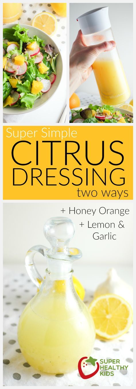 citrus dressing recipe for two ways with lemon and garlic