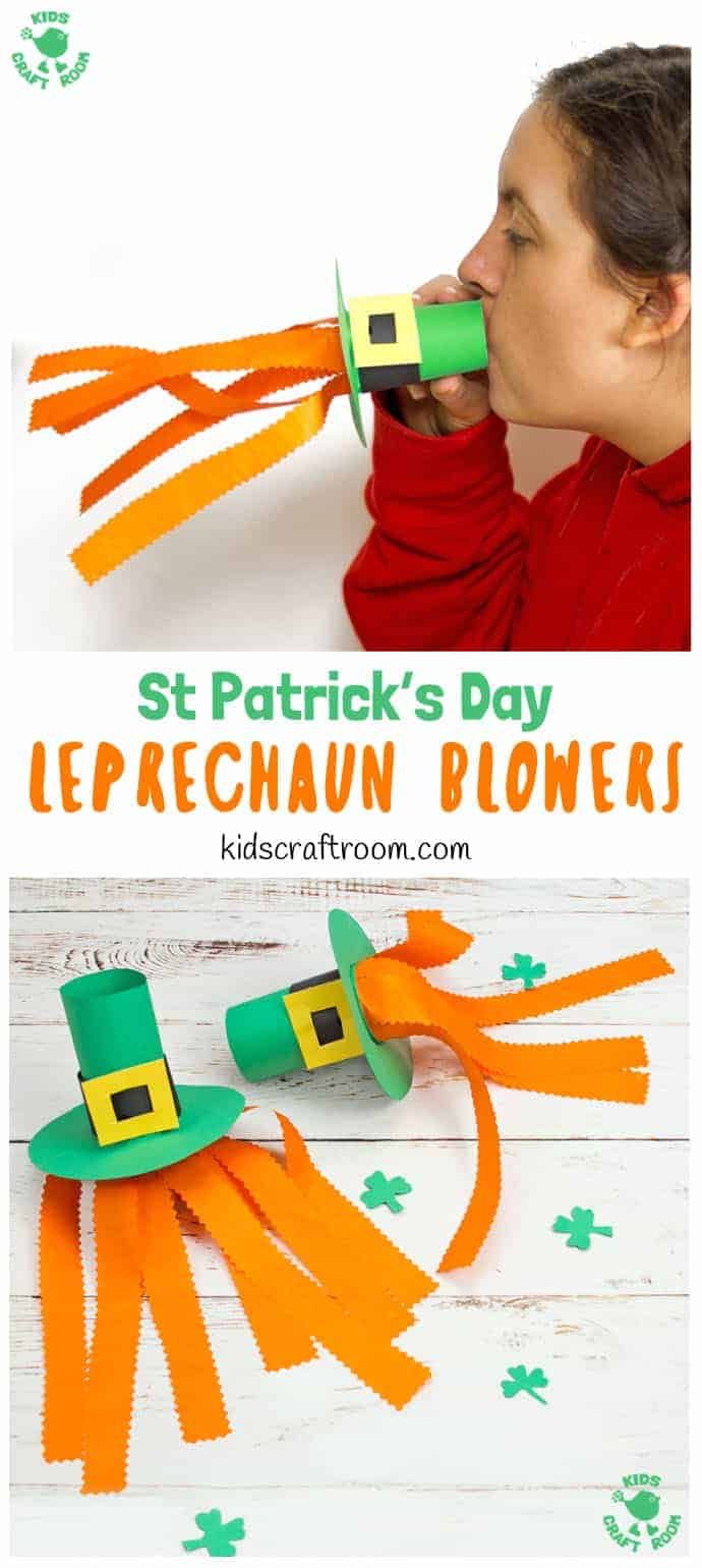 this st patrick's day leprechaun flower craft is perfect for kids to make