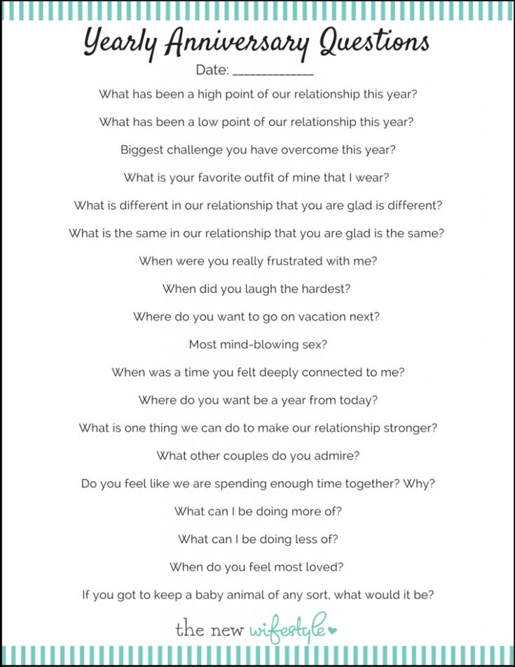 an anniversary question is shown in this printable