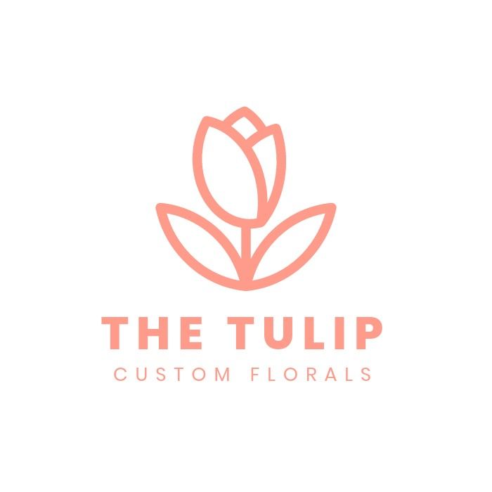 the tulip custom florals logo