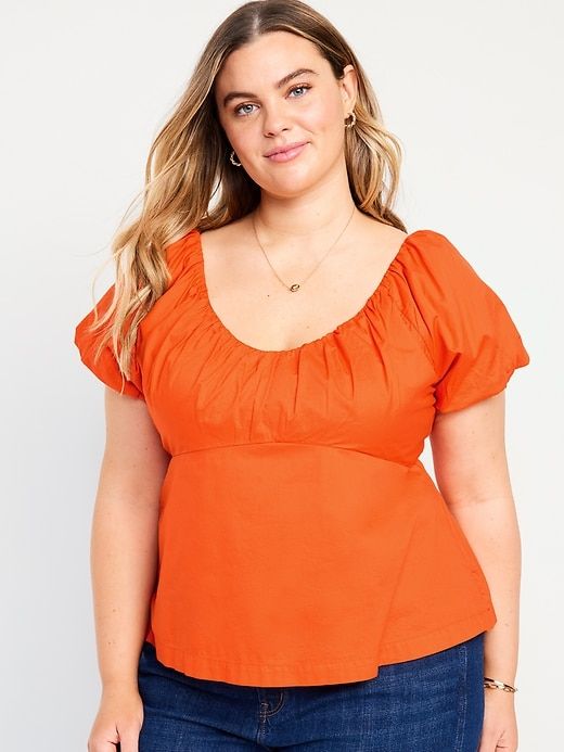 Waist-Defined V-Neck Top | Old Navy Short Sleeve Ruched Blouse, Casual V-neck Top With Gathered Neckline, Casual Short Sleeve Top With Gathered Neckline, Casual Tops With Gathered Neckline And Short Sleeves, Solid Color Tops With Smocked Bodice And Short Sleeves, Casual Puff Sleeve Top With Solid Color, Summer Short Sleeve Ruched Blouse, Casual Tops With Gathered Waist And Short Sleeves, Chic Short Sleeve Top With Smocked Bodice