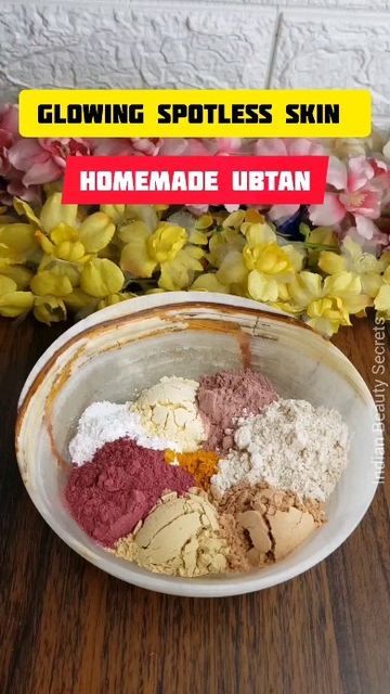 YAMINI on Instagram: "Homemade Ubtan Powder for Soft, Smooth, Clear and Glowing Skin. Follow @indianbeautysecrets for more such updates. #skin#skincare#insta#instagood#instagram#skinbrightening#brightskin#glowingskin#facemask#facepack#reels#viralreels#pigmentation#acne#pimples#darkspots#antiaging#wrinkles#finelines#clearskin#ubtan#homemadeubtan#ayurveda" Ubtan Recipe Homemade Glowing Skin, Ubtan Recipe Homemade, Skincare Diy Recipes, Indian Beauty Secrets, Clear And Glowing Skin, Powder Recipe, Homemade Beauty Tips, Homemade Beauty, Body Powder