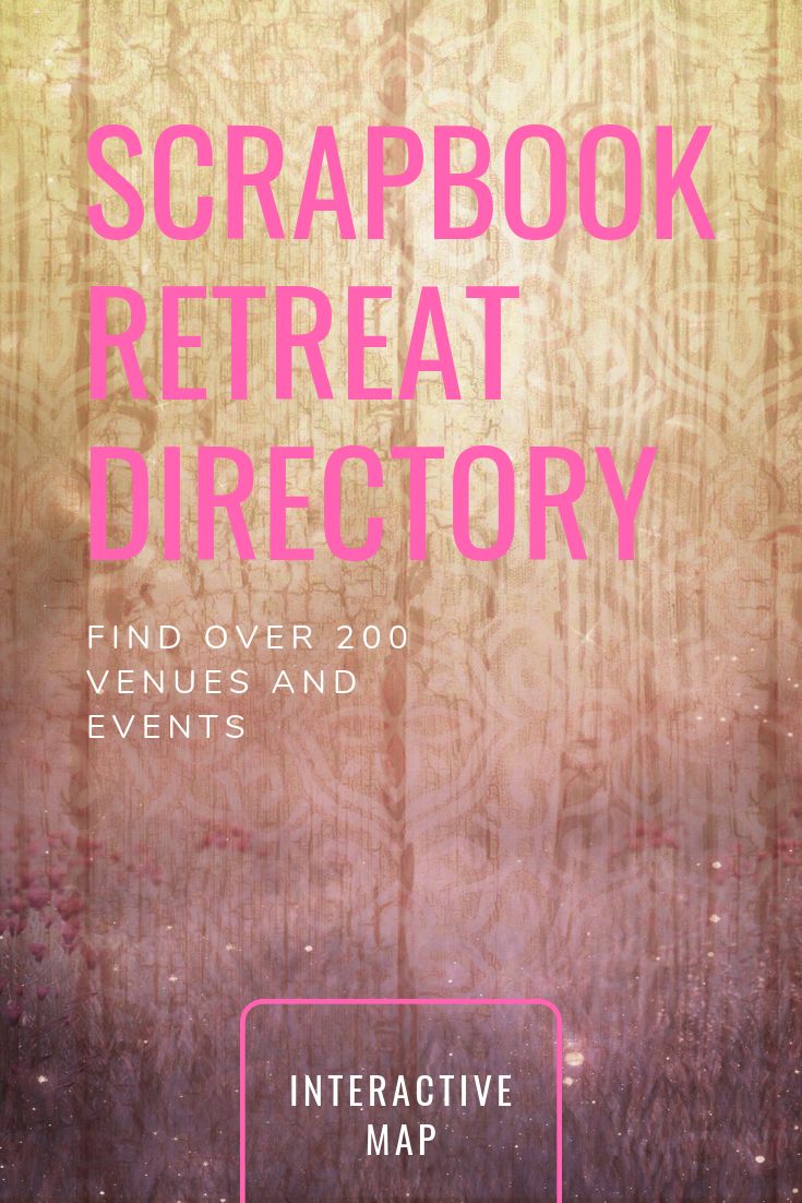 a book cover with the words, scrapbook retreat directory find over 200 venues and events