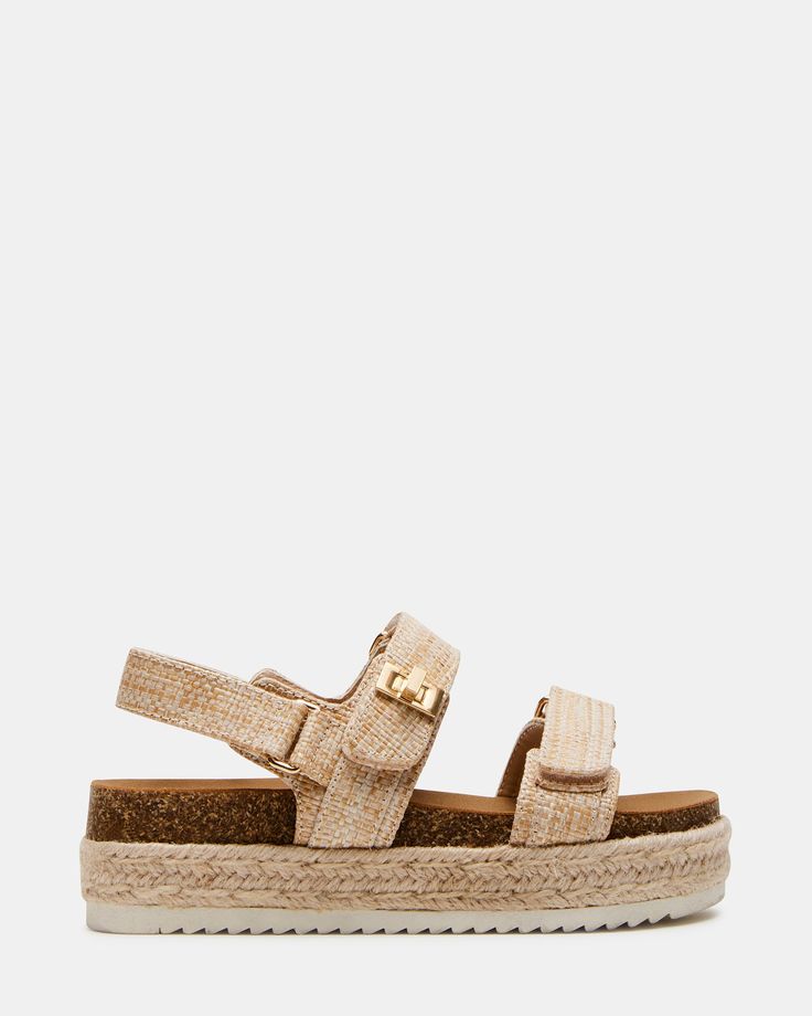 KIDS' BIGMONA RAFFIA Kitten Heel Slingbacks, Steve Madden Store, Apparel Merchandising, Flatform Sandals, 5 Inch Heels, Velcro Straps, Hook And Loop, Fun Bags, The Gift