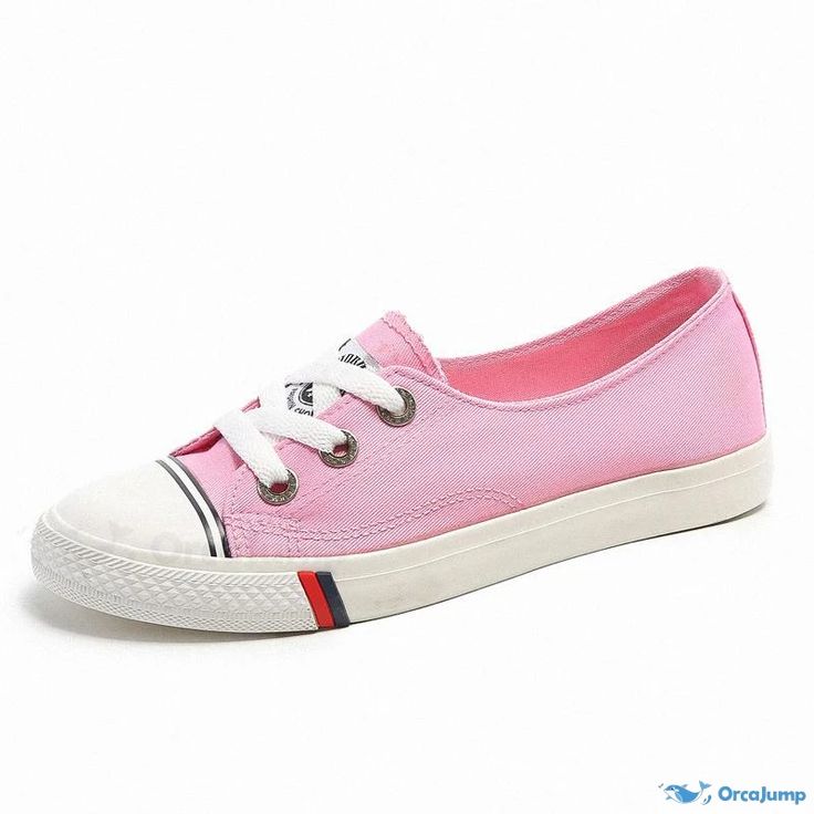 Orcajump - Breathable Casual Slip-on Sneakers - Perfect Fit and Easy to Slip On Casual Pink High-top Slip-on Sneakers, Pink Flat Sneakers With Vulcanized Sole, Pink Slip-on Sneakers With Round Toe For Streetwear, Pink Slip-on Sneakers For Streetwear, Pink Low-top Slip-on Sneakers, Pink Casual Slip-on Sneakers For Streetwear, Outdoor Canvas Shoes With Vulcanized Sole And Round Toe, Outdoor Round Toe Canvas Shoes With Vulcanized Sole, Outdoor Canvas Shoes With Vulcanized Sole